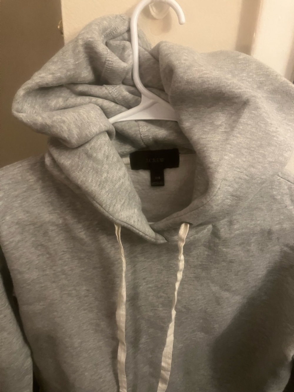 J. Crew Light Heather Gray Pullover Hoodie